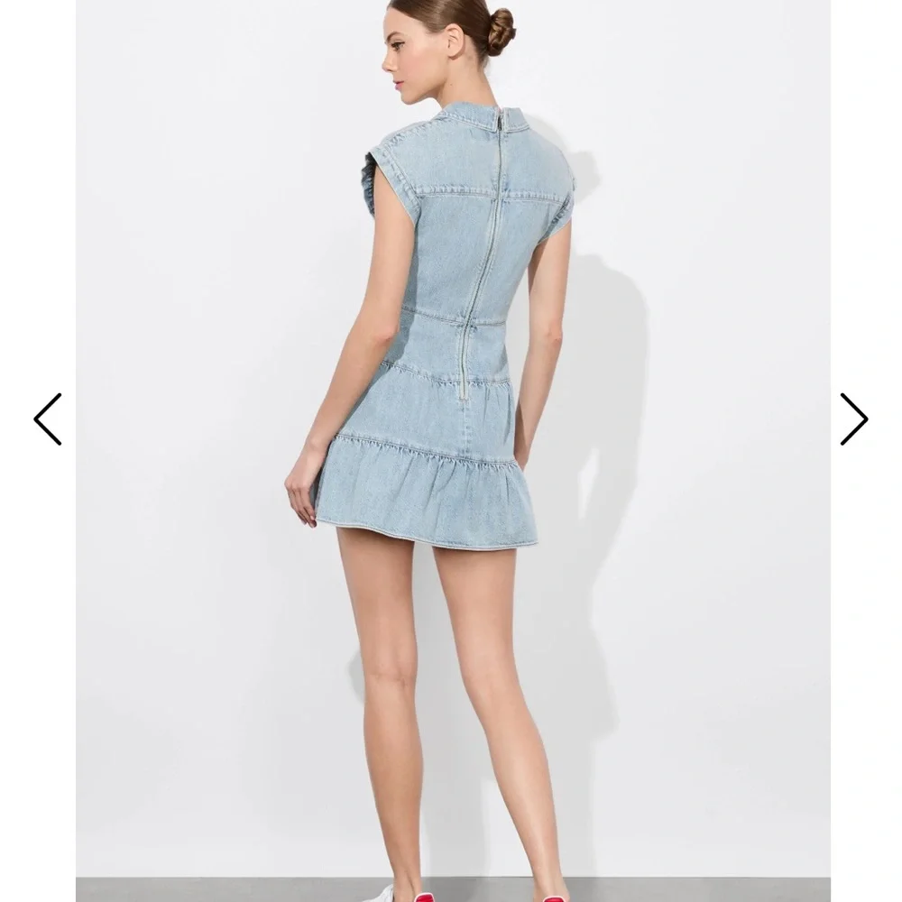 Alice + Olivia Light Blue Mini Dress - Picture 2 of 6